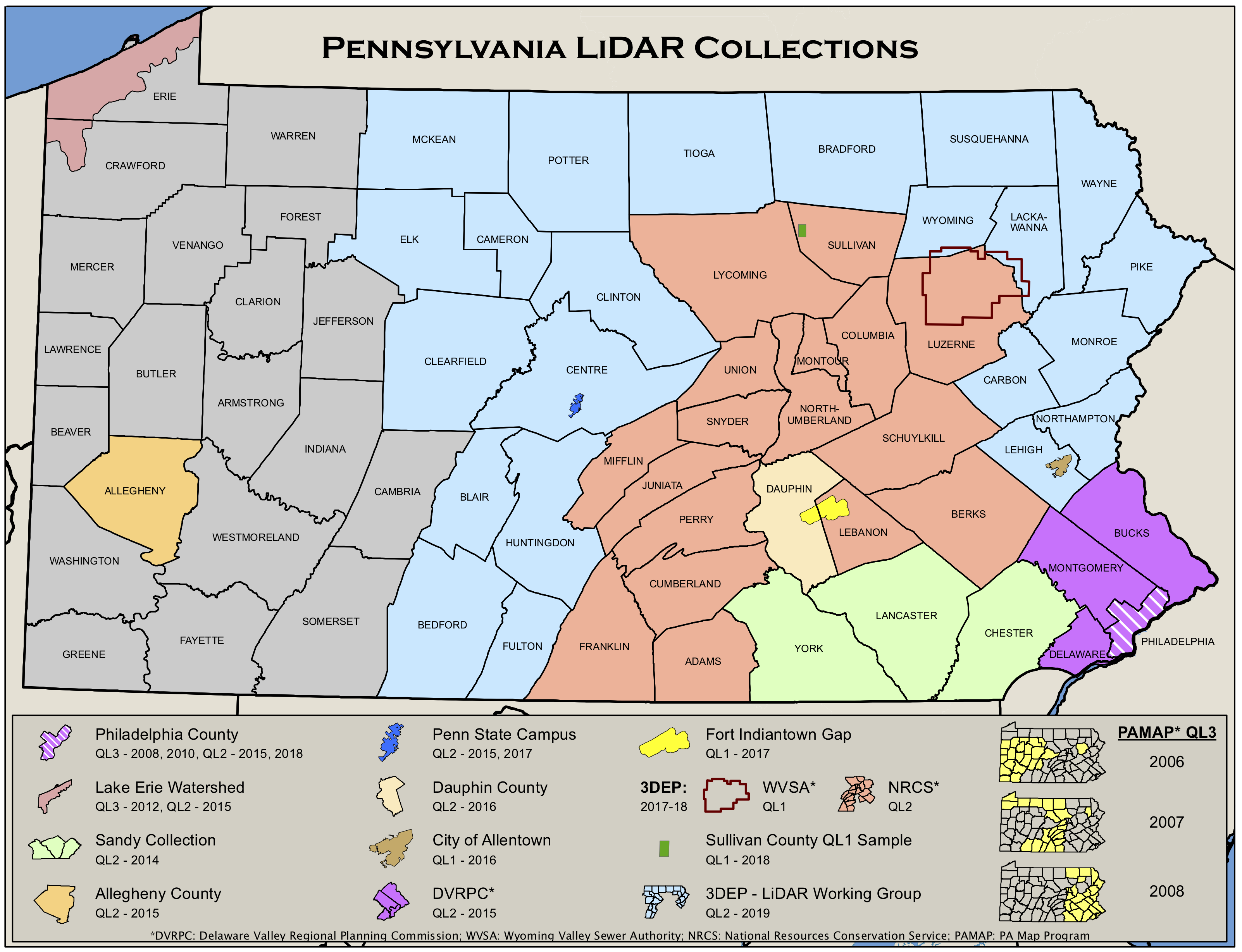 PA LIDAR Map