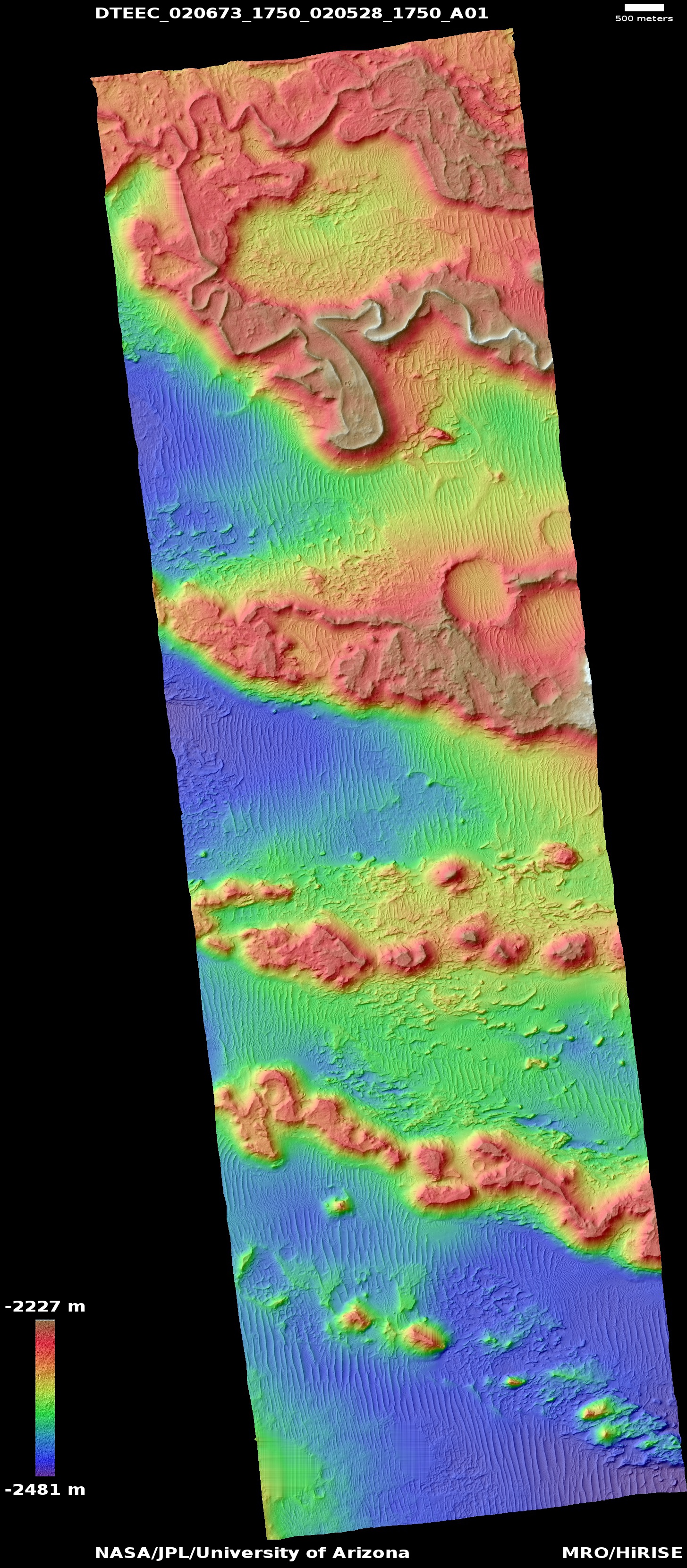 HiRISE DTM