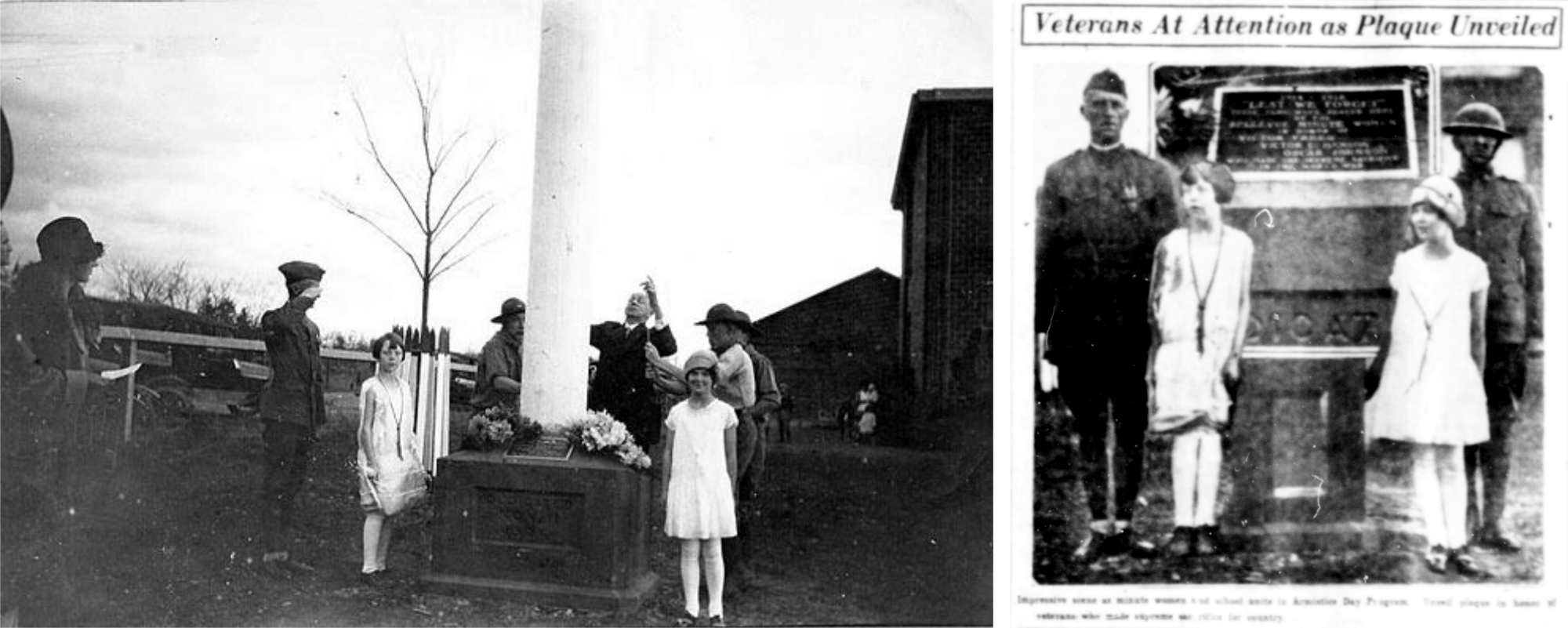 Memorial Dedication 1926