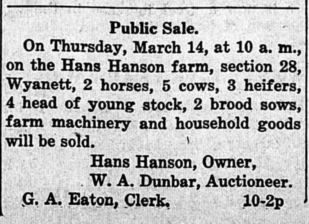 Farm Auction