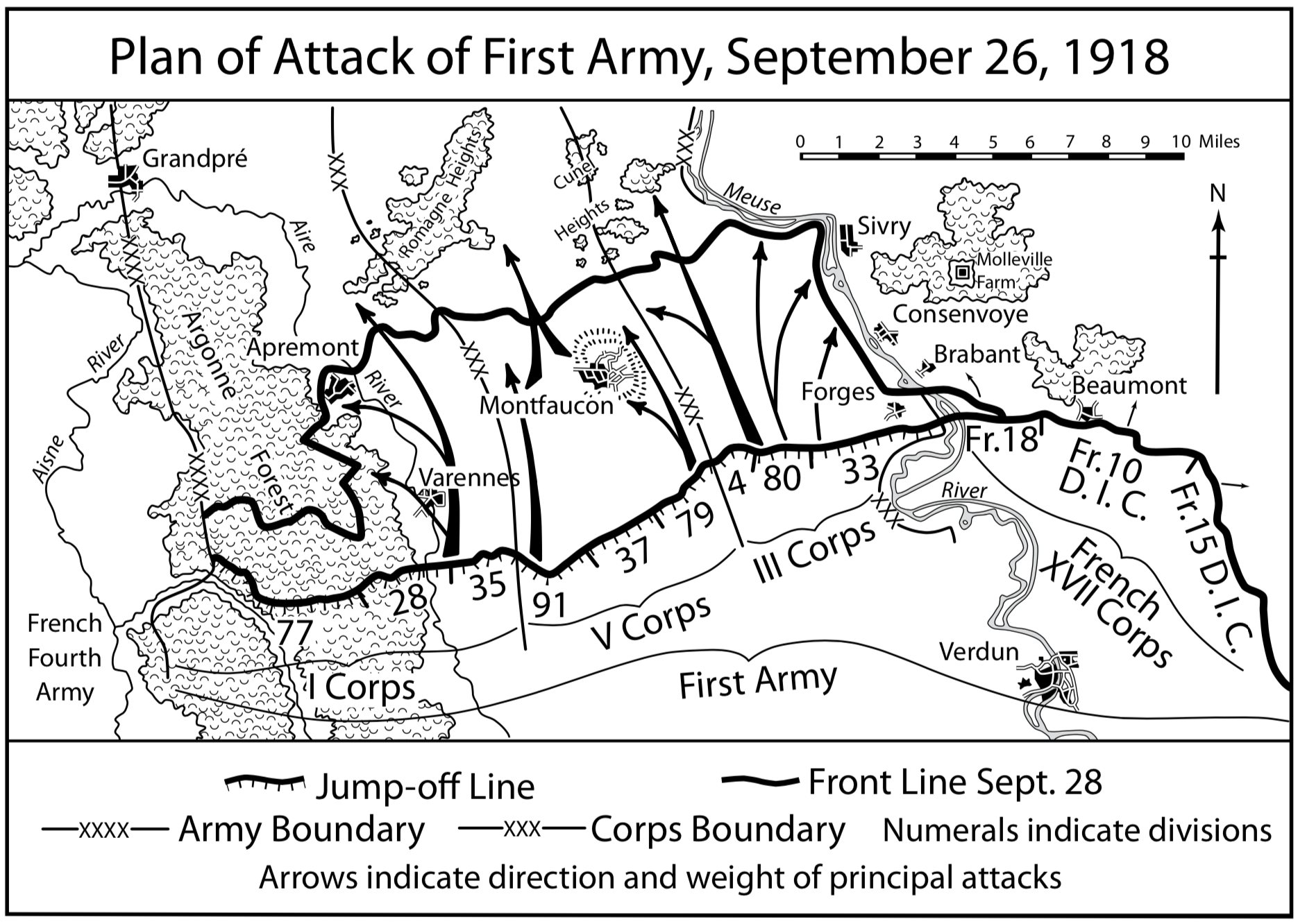 Plan of the Attack Sept 26th